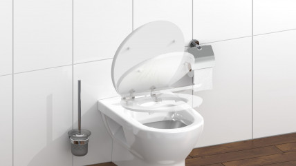 MDF High Gloss WC-Sitz BALANCE, mit Absenkautomatik