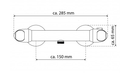 Thermostat Duscharmatur VITAL, Chrom