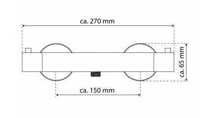 Thermostat Duscharmatur CARNEO, Chrom