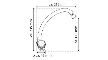 Zweigriff Spültischarmatur GRADO, Chrom