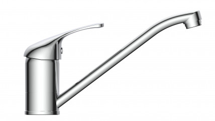 Spültischarmatur GRANDE VITA CLASSIC, Wasserhahn Küche Niederdruck, 360° schwenkbar, ideal für Doppelspülbecken, Chrom