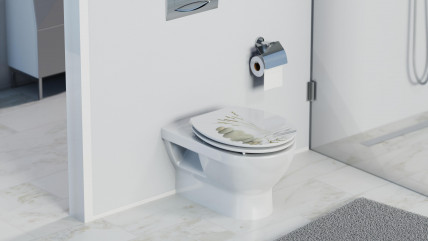 MDF High Gloss WC-Sitz BALANCE, mit Absenkautomatik