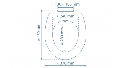 MDF High Gloss WC-Sitz DIAMOND, mit Absenkautomatik