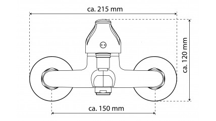 GRANDE VITA CLASSIC Wannenfüllarmatur, Chrom