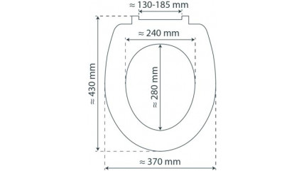 MDF High Gloss WC-Sitz BALANCE, mit Absenkautomatik