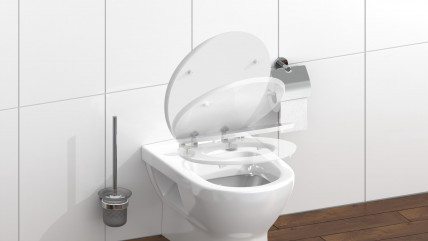 MDF High Gloss WC-Sitz DIAMOND, mit Absenkautomatik