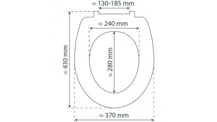 MDF WC-Sitz FLOWERS AND WOOD