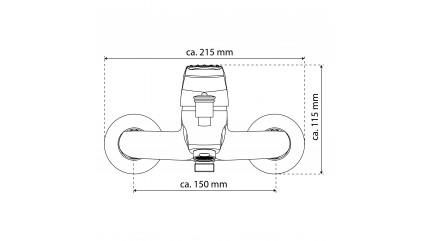EISL CLAUDIO Badewannenarmatur Schwarz - Mit Brause Und Ziehumsteller