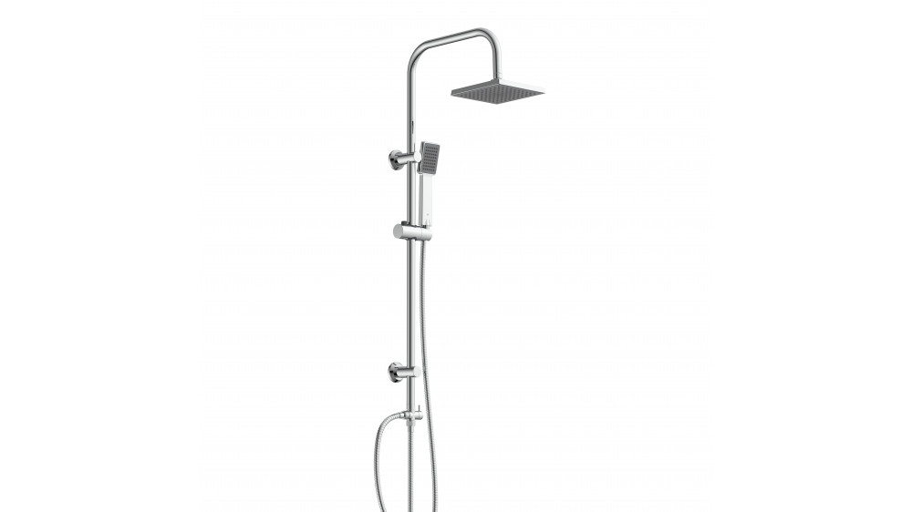 Überkopf-Brauseset EASY ENERGY, Regendusche, großer Duschkopf, Chrom Überkopf-Brauseset EASY ENERGY, Regendusche, großer Duschkopf, Chrom