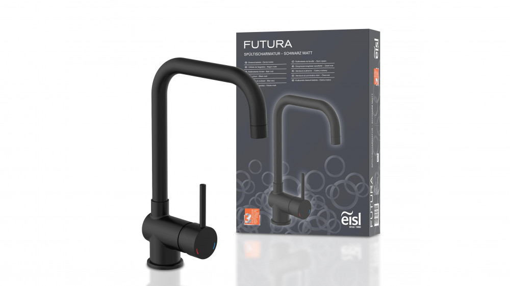 Spültischarmatur FUTURA, Schwarz Spültischarmatur FUTURA, Schwarz