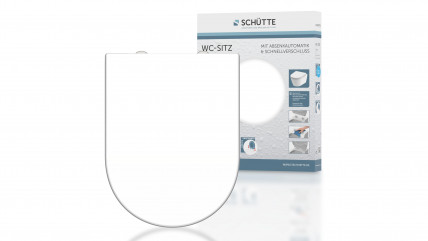 Duroplast WC-Sitz D-Form WHITE, mit Absenkautomatik und Schnellverschluss