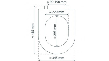 Duroplast WC-Sitz D-Form WHITE, mit Absenkautomatik und Schnellverschluss