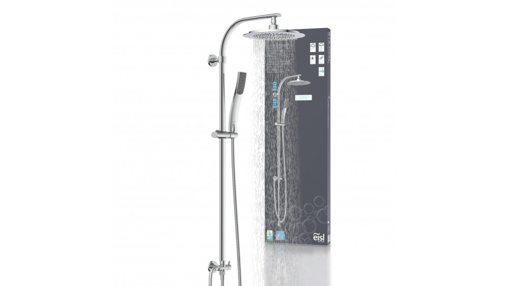 Überkopf-Brauseset STILOVAL, Chrom Überkopf-Brauseset STILOVAL, Chrom