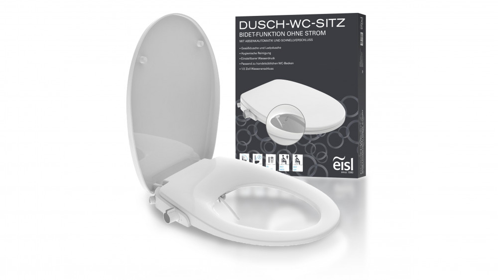 Dusch WC-Aufsatz, mit Absenkautomatik und Schnellverschluss Dusch WC-Aufsatz, mit Absenkautomatik und Schnellverschluss