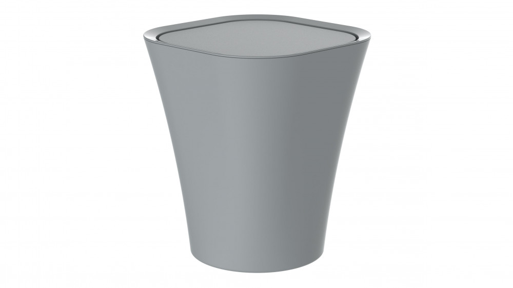 Kosmetik-Eimer, grau, 8,5 l, mit Schwingdeckel Kosmetik-Eimer, grau, 8,5 l, mit Schwingdeckel