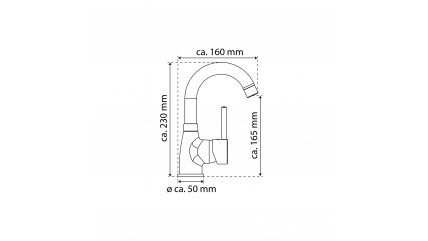 Waschtischarmatur FUTURA, Schwarz matt/Chrom