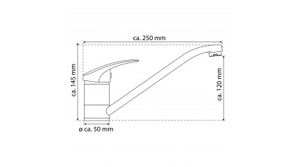 GRANIT Spültischarmatur, Granit/Schwarz
