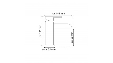 WATERWAY Waschtischarmatur, Chrom