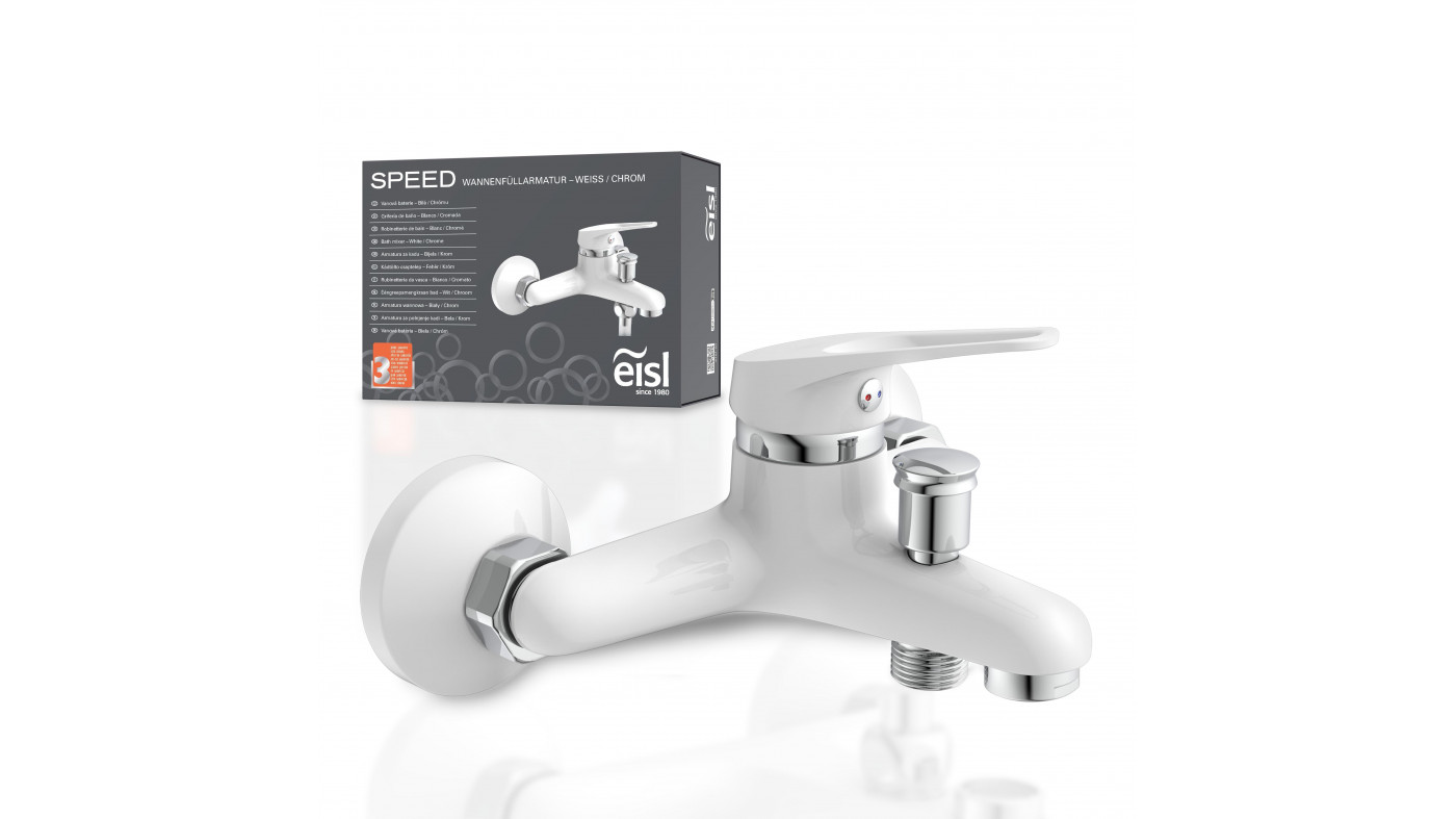 Wannenfüllarmatur SPEED, Weiß