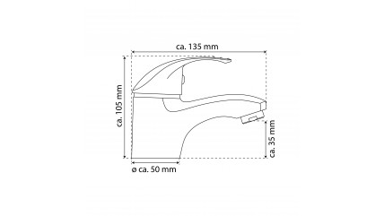 Waschtischarmatur Roma, Einhebelmischer mit Ablaufgarnitur, Chrom
