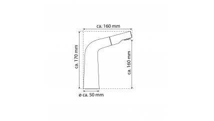 Waschtischarmatur COOL, mit herausziehbarer Haarbrause, Chrom
