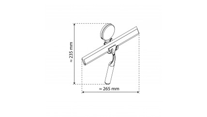 Duschabzieher, chrom, zum Kleben oder Schrauben