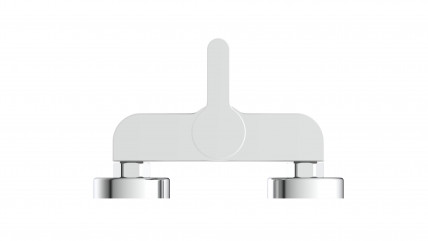 Duscharmatur DIZIANI, Weiß/Chrom