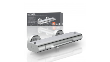 Badewannenarmatur CARNEO, Sicherheitssperre bei 38°C, Chrom