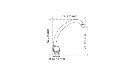 Zweigriff Spültischarmatur GRADO, Chrom