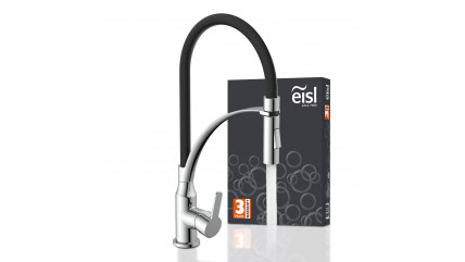 Spültischarmatur CARNEO, Chrom/Schwarz oder Chrom/Hellgrau