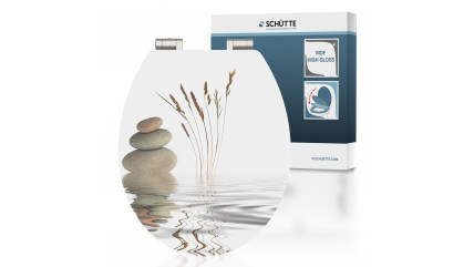 MDF High Gloss WC-Sitz BALANCE, mit Absenkautomatik