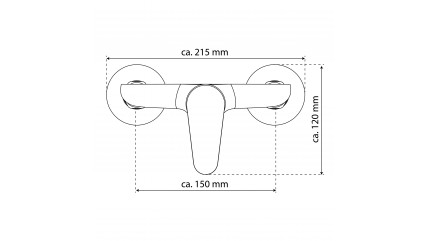 Duscharmatur CLAUDIO, Chrom