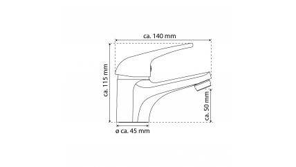 GRANDE VITA CLASSIC Waschtischarmatur, Chrom