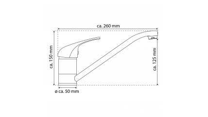 Spültischarmatur GRANDE VITA CLASSIC, 360° schwenkbar, Chrom