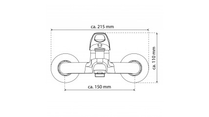 Wannenfüllarmatur SPEED, Weiß