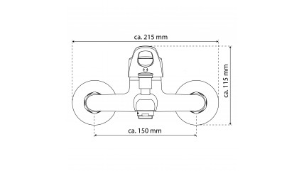 VERONA Wannenfüllarmatur, Chrom