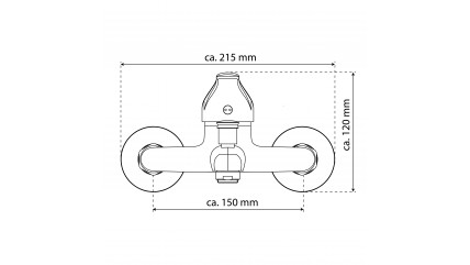 GRANDE VITA CLASSIC Wannenfüllarmatur, Chrom