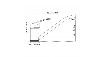 Spültischarmatur GRANDE VITA CLASSIC, Wasserhahn Küche Niederdruck, 360° schwenkbar, ideal für Doppelspülbecken, Chrom