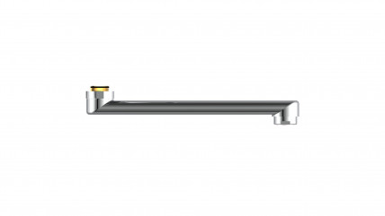 Ersatz Auslauf, S-Form, Chrom - 04760