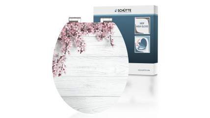 MDF WC-Sitz FLOWERS AND WOOD