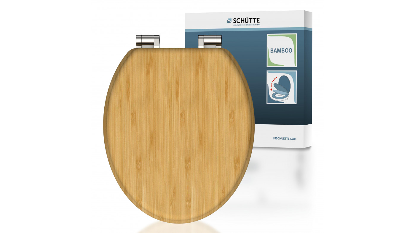 WC-Sitz BAMBUS, mit Absenkautomatik