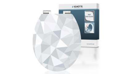 MDF High Gloss WC-Sitz DIAMOND, mit Absenkautomatik